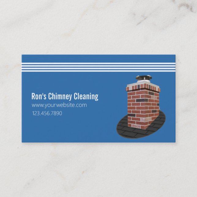 Chimney Sweep Cleaning & Repairs Business Card (Front)