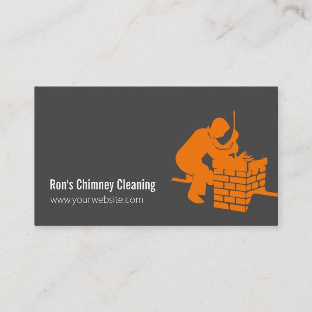 Chimney Sweep Cleaning & Repairs Business Card (Front)