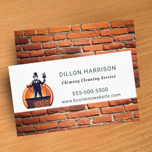 Chimney Sweep Cleaning Service Professional Business Card
