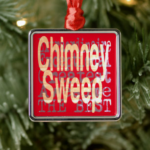 Chimney Sweep Extraordinaire Metal Tree Decoration