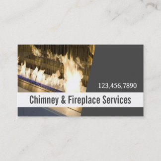 Chimney Sweep Fireplace Cleaning & Repairs Business Card