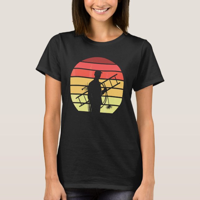 Chimney Sweeping Retro Chimney Sweeper T-Shirt (Front)