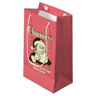 Chimneys: Real Men Never Mind Going Down Small Gift Bag