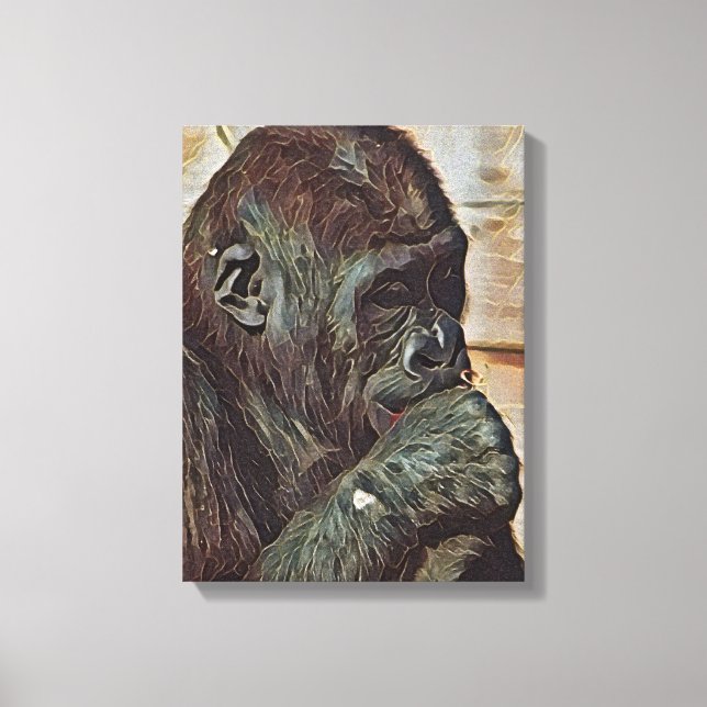 CHIMP ART CANVAS PRINT (Front)