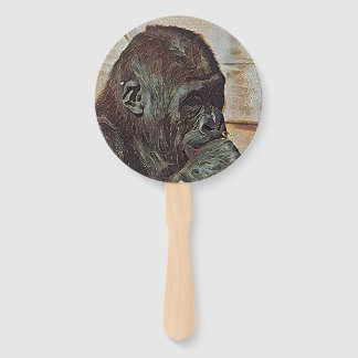 CHIMP ART HAND FAN