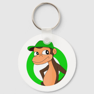 Chimp cartoon keychain