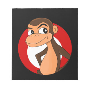 Chimp cartoon notepad