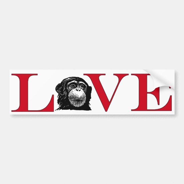 Chimp Lover Bumpersticker Bumper Sticker (Front)