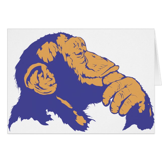 Chimp Thinking (Front Horizontal)