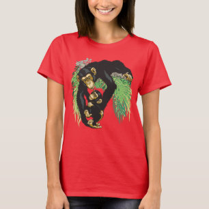 chimp with baby T-Shirt