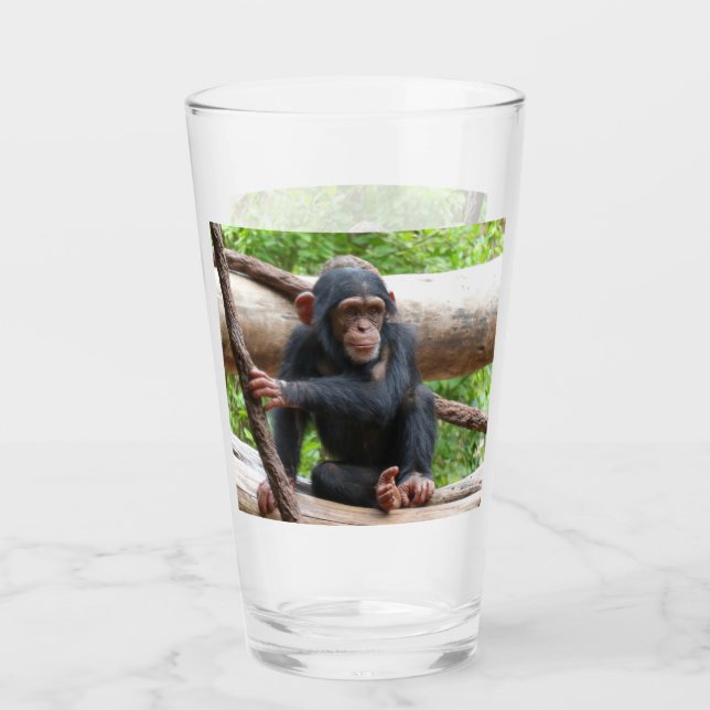 Chimpanzee 001 glass (Front)