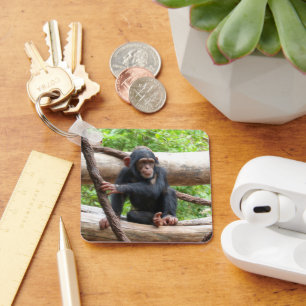 Chimpanzee 001 key ring