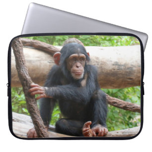 Chimpanzee 001 laptop sleeve