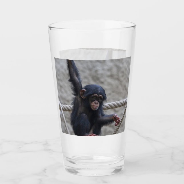 Chimpanzee 017 glass (Front)