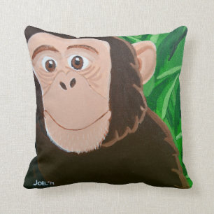 Chimpanzee 16 x 16 Square Pillow