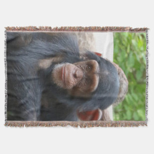Chimpanzee_2015_0504 Throw Blanket