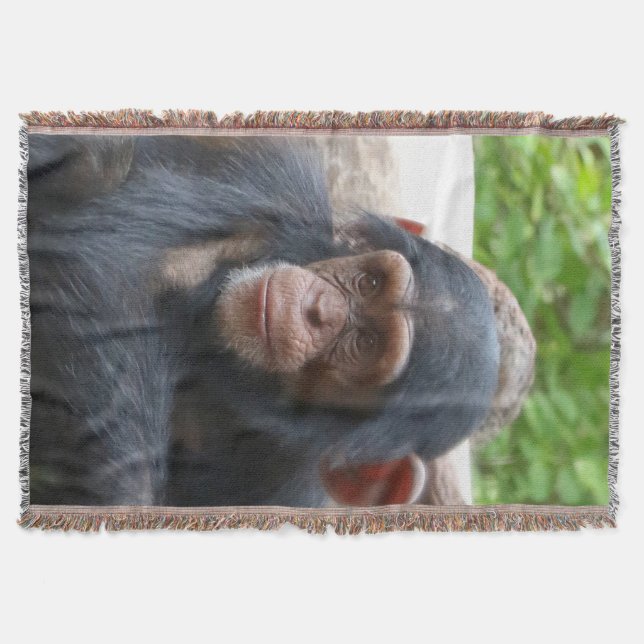 Chimpanzee_2015_0504 Throw Blanket (Front)