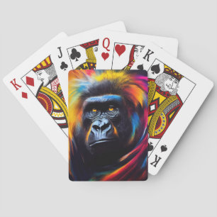Chimpanzee Ape Animal Discovery Adventure Nature  Playing Cards