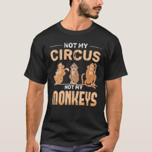 Chimpanzee Circus Zoo Animal Monkey Lover Monkey T-Shirt