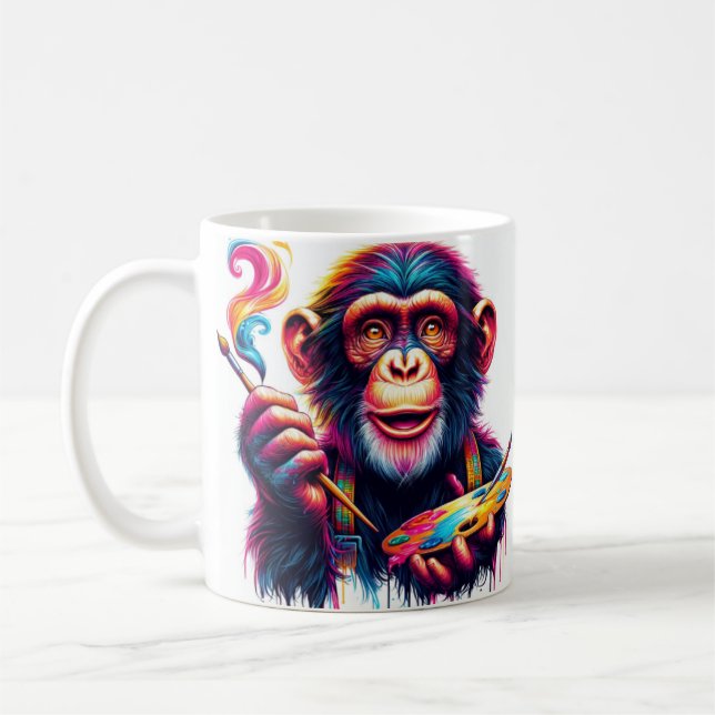 Chimpanzee Coffee Mug (Left)