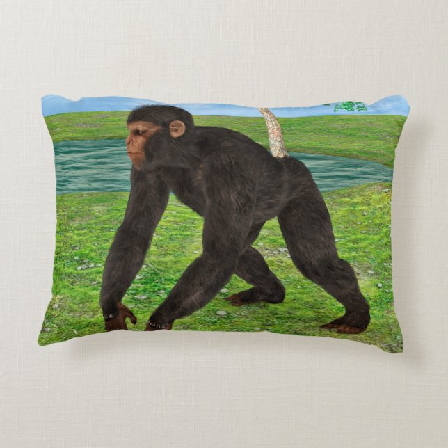 Chimpanzee Decorative Cushion (Back)