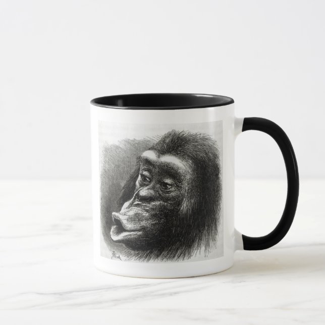Chimpanzee Disappointed and Sulky Mug (Right)