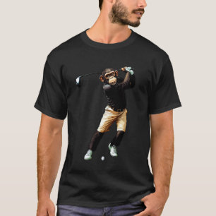 Chimpanzee Golfer Golf Chimpanzee T-Shirt