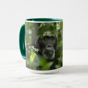 Chimpanzee Hidden Amongst Vegetation Mug