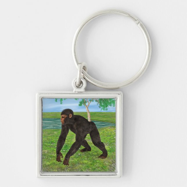 Chimpanzee Key Ring (Front)
