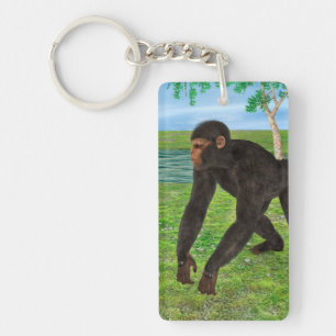 Chimpanzee Key Ring