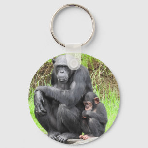 Chimpanzee Key Ring