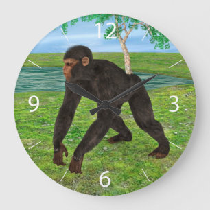 Chimpanzee Large Clock