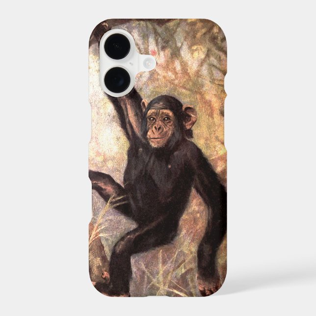 Chimpanzee Monkey by CE Swan, Vintage Wild Animals (Back)