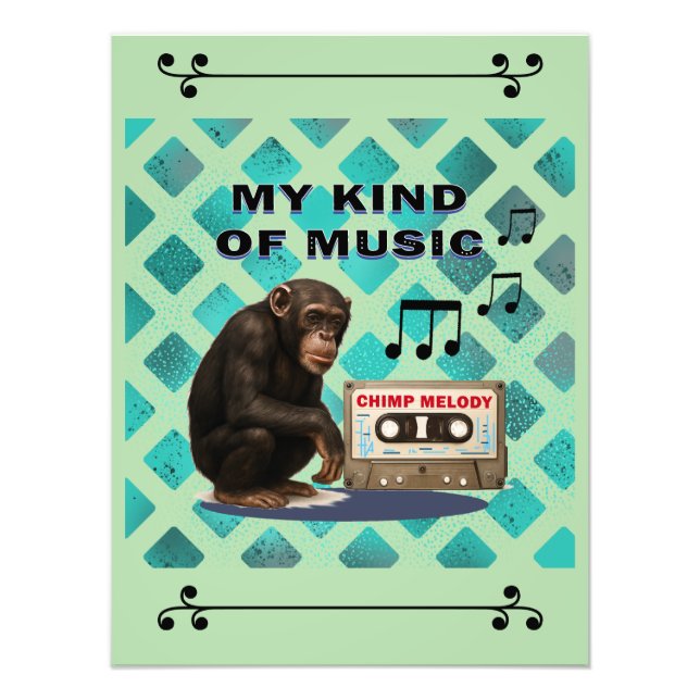 chimpanzee  photo print (Front)