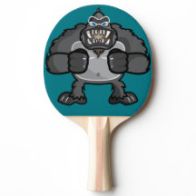 Chimpanzee ping pong paddle
