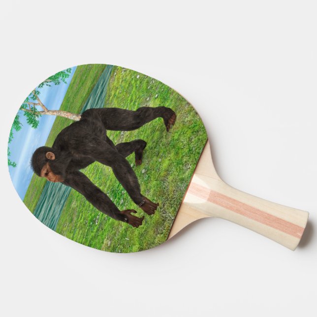 Chimpanzee Ping Pong Paddle (Side)