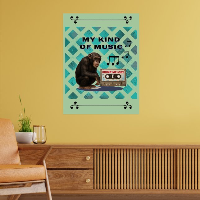 chimpanzee  poster (Living Room 2)