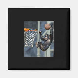 Chimpanzee Sketll Monkey Funny Graphic Magnet