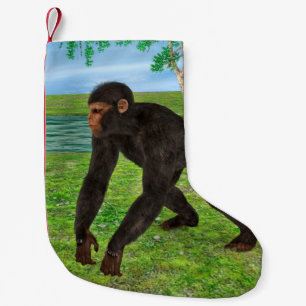 Chimpanzee Small Christmas Stocking