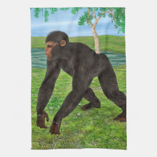 Chimpanzee Tea Towel