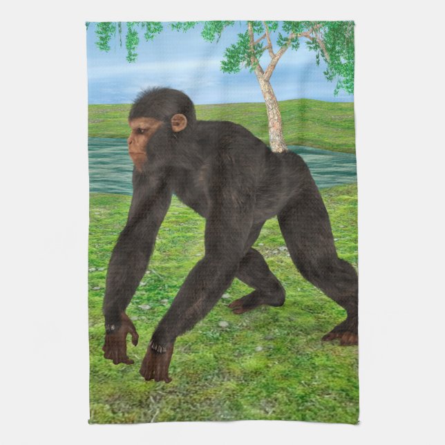 Chimpanzee Tea Towel (Vertical)