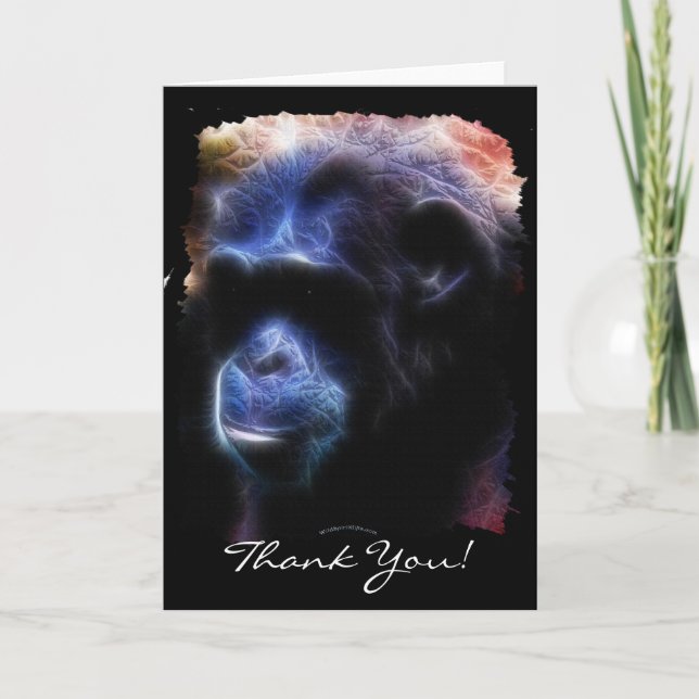 CHIMPANZEE Thank You Card (Front)