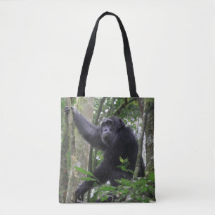 Chimpanzee tote bag