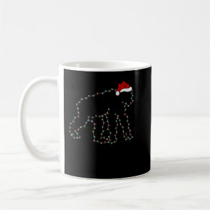 Chimpanzee Xmas Lighting Santa Hat Chimpanzee Chri Coffee Mug