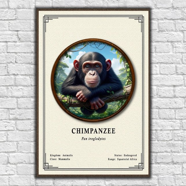 Chimpanzee Zoology Series Poster (Creator Uploaded)