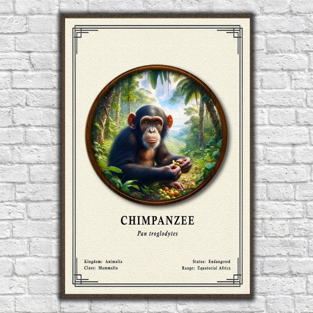 Chimpanzee Zoology Series Poster (Creator Uploaded)