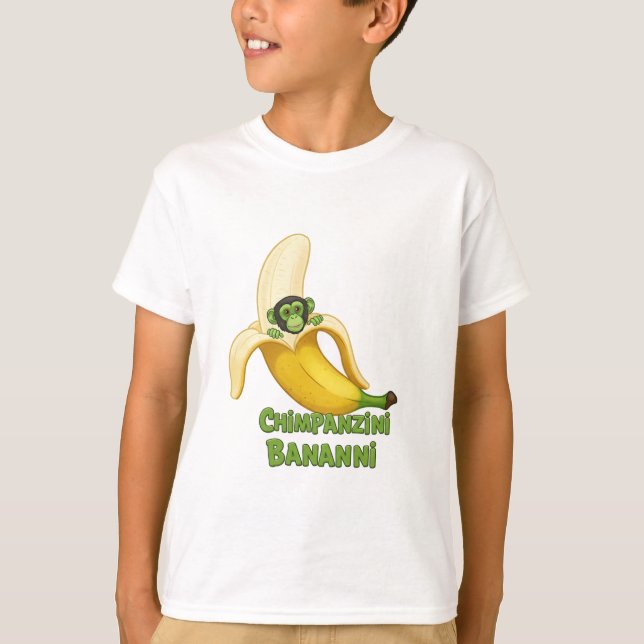 Chimpanzini Bananini T-Shirt | Funny Italian Brain (Front)