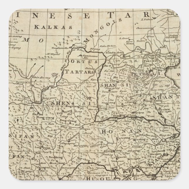 China 11 square sticker (Front)