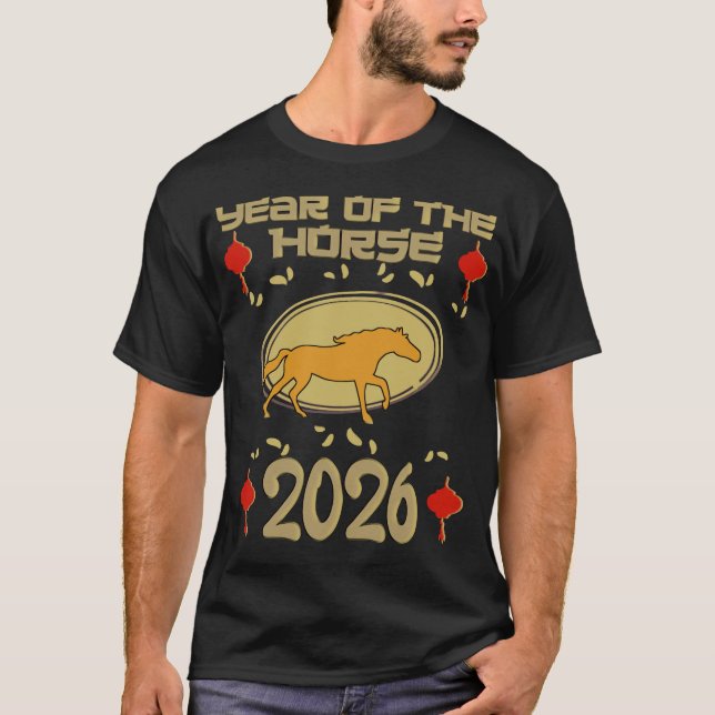 china 2026 Jahr des Pferdes  T-Shirt (Front)