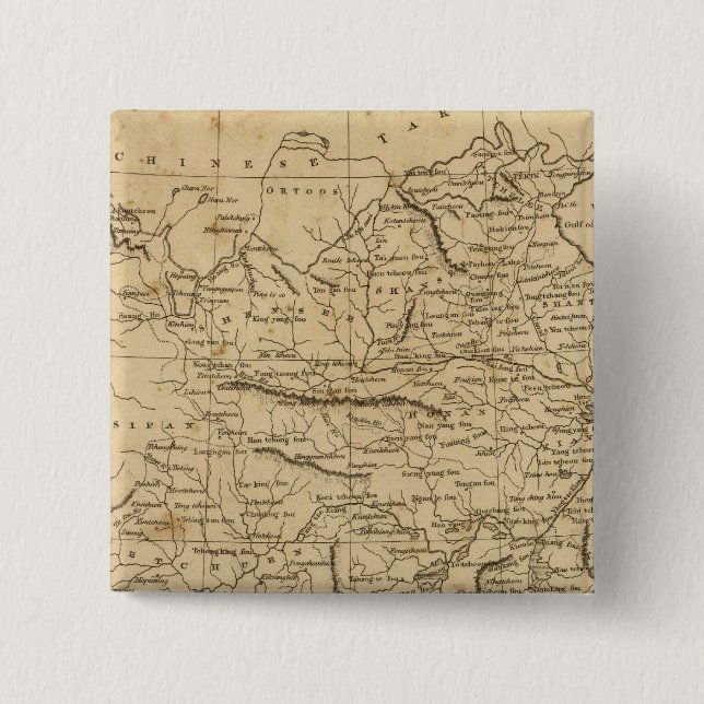 China 7 15 cm square badge (Front)